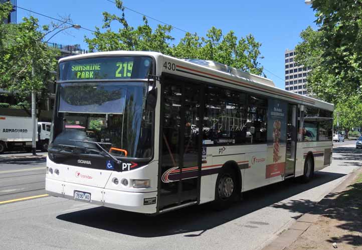 Transdev Melbourne Scania K230UB Volgren CR228L 430